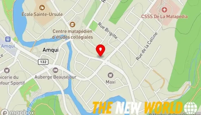 map of IG Gestion de patrimoine - RAPHAEL DUFOUR Financial advisor in Amqui