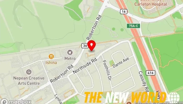 map of Inawire Inc Computer consultant, Software company in Nepean