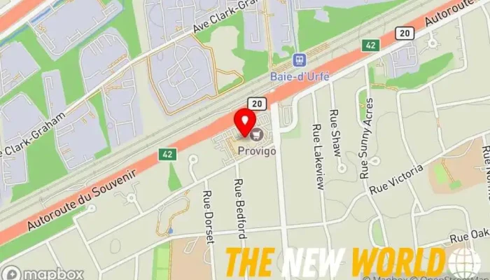 map of Infinite Training Gym, Craniosacral therapy, Osteopath, Personal trainer, Physical fitness program, Pilates studio, Yoga instructor, Yoga studio in Baie-D'Urfe