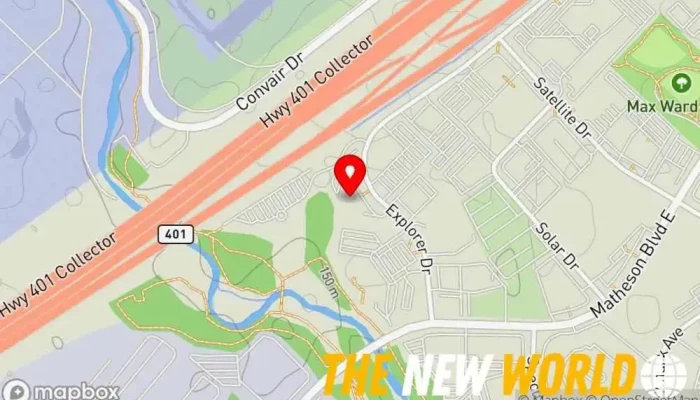 map of IT Weapons, a division of Konica Minolta Computer support and services in Mississauga