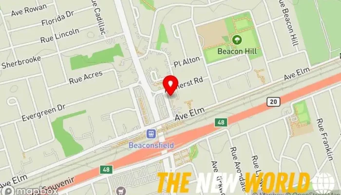 map of Janice Cohen, B.Sc., R.D. Nutritionist in Beaconsfield