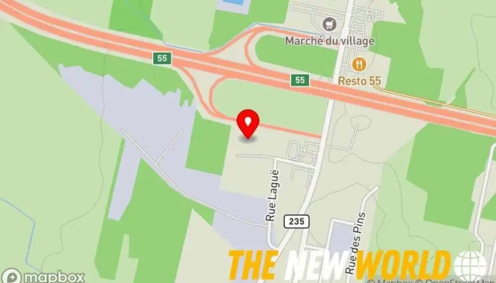 map of JLD-Laguë Tractor dealer, Agricultural service, Construction equipment supplier, Construction machine dealer, Farm equipment supplier, Machine repair service, Toy store in Ange-Gardien