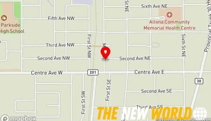 map of Kathy Klassen Financial Strategies Financial consultant in Altona