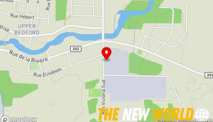 map of Koyo Canada Auto machine shop in Bedford