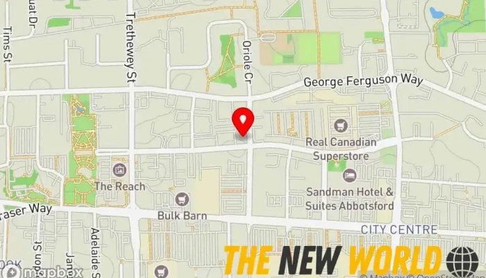 map of KPMG Accounting firm, Certified public accountant in Abbotsford