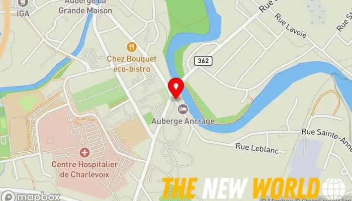 map of La Batture Restaurant in Baie-Saint-Paul