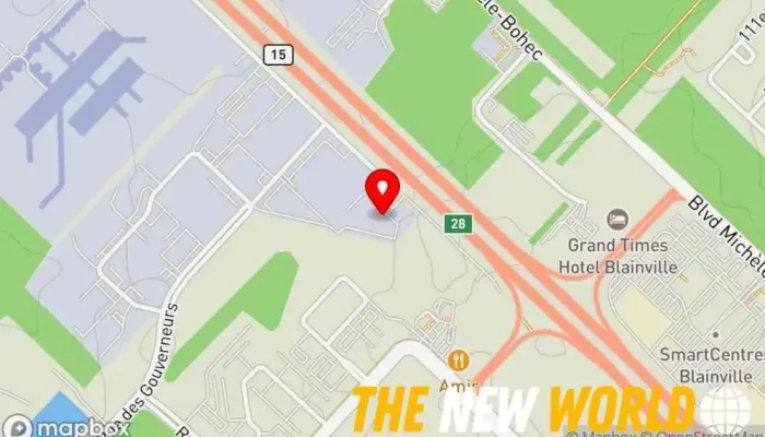 map of Langlois Cordeau Avocats Law firm in Mirabel