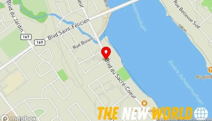 map of Laprise, Trudel CPA inc. Accountant in Saint-Félicien