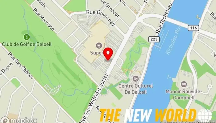 map of Laurentian Bank Bank, Financial advisor, Financial consultant, Financial institution, Financial planner, Investment bank, Investment service, Mortgage broker, Mortgage lender, Savings bank in Beloeil