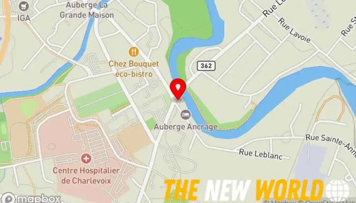 map of Le Diapason Boutique gourmande & Sandwicherie Coffee shop, Caterer, Convenience store, Deli, Frozen food store, Personal chef service, Restaurant, Sandwich shop in Baie-Saint-Paul