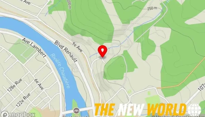 map of Les constructions YOTA Inc General contractor, Concrete contractor, Foundation, Garage builder, Home builder, Restaurant, Roofing contractor in Beauceville