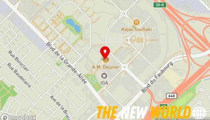 map of LES DÉJEUNERS COLORÉS Business management consultant in Boisbriand