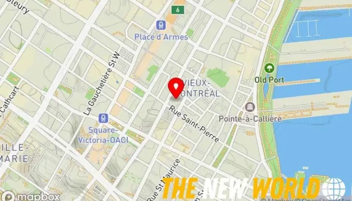 map of LEVO - Avocat Commercial, Droit des affaires Business attorney, Administrative attorney, Financial consultant, Law firm in Montreal