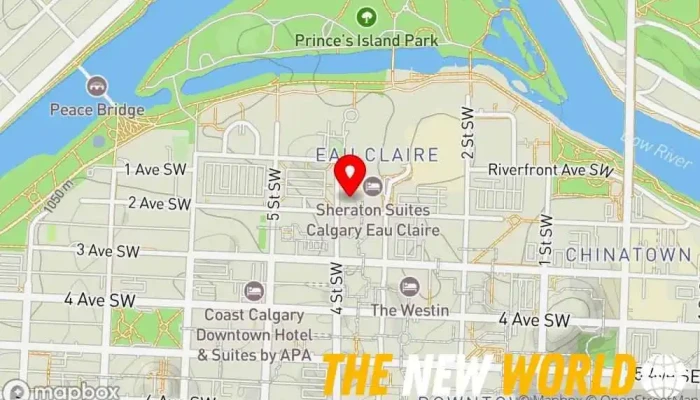 map of LodgeLink Software company, Business to business service, Travel agency in Calgary
