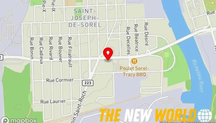 map of Marie-Philippe Mongeau - Notaire Notary public, Estate liquidator, Legal services in Sorel-Tracy