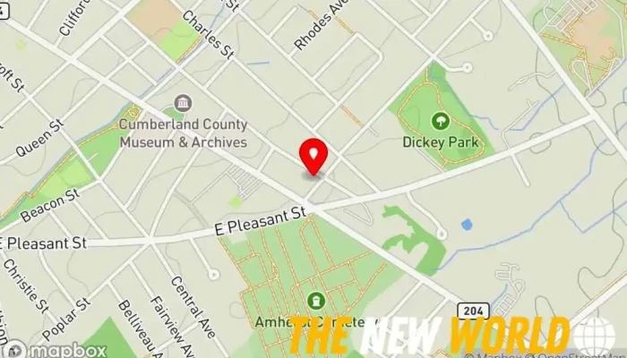 map of Maritime Digital Marketing Marketing agency, Graphic designer, Website designer in Amherst