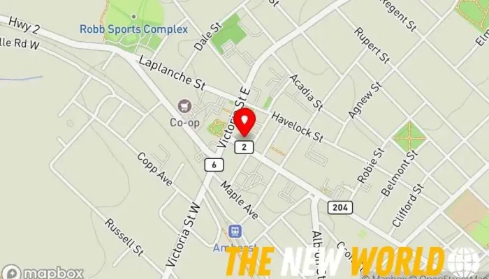 map of Mark J. Walton, Barrister & Solicitor Lawyer in Amherst