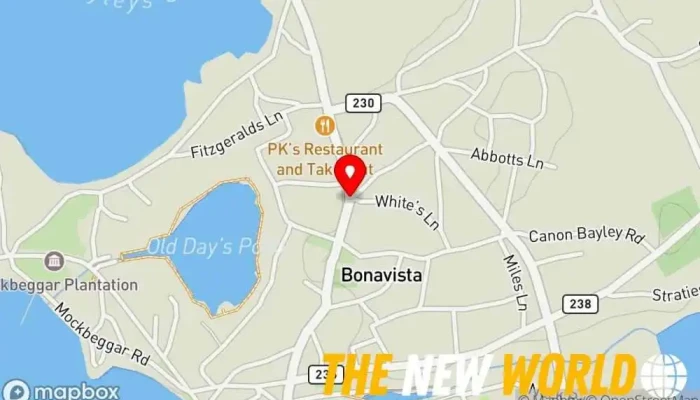 map of Masters Taxi Ltd. Taxi service in Bonavista