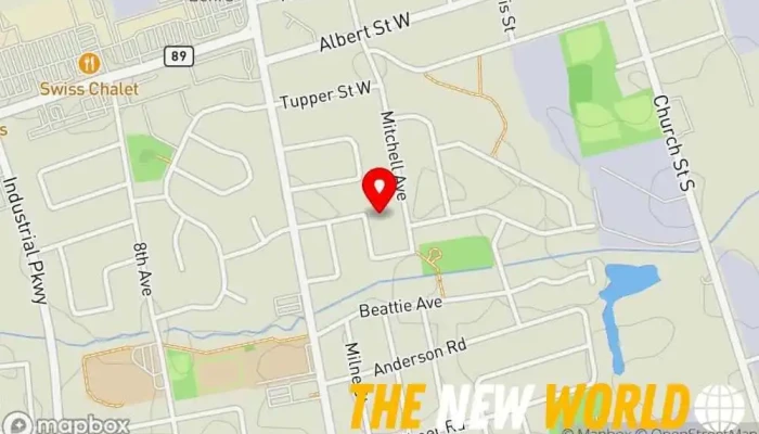 map of MB Bookkeeping Services Bookkeeping service, Business to business service, Payroll service in Alliston