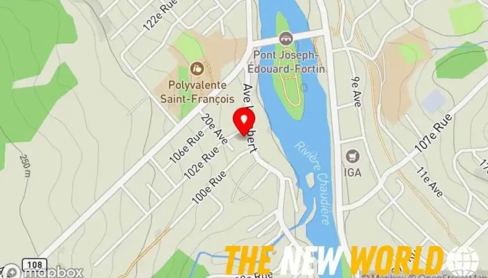 map of Me Denys Quirion Notary public in Beauceville