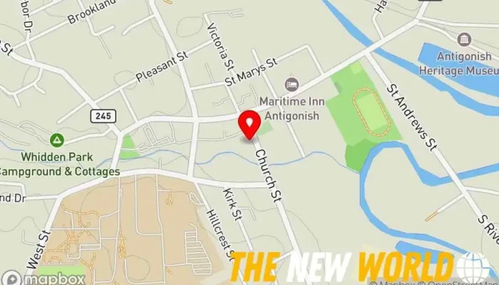map of Michael G. MacIsaac, Chartered Accountant Certified public accountant in Antigonish