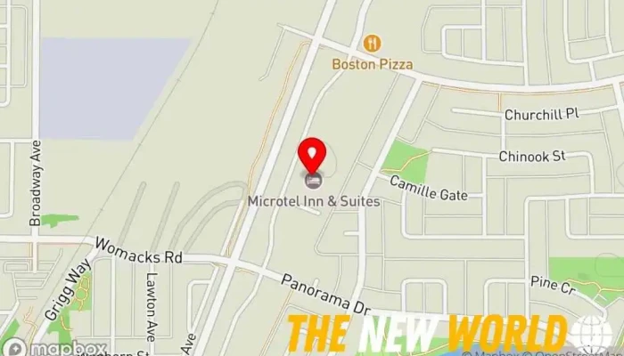 map of Microtel Inn & Suites by Wyndham Blackfalds Red Deer North Hotel, Inn, Motel in Blackfalds