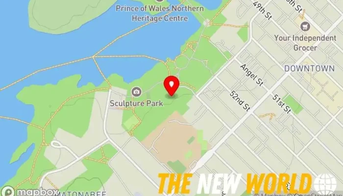 map of MJ's Express Services Ltd. Process server, Notary public in Yellowknife