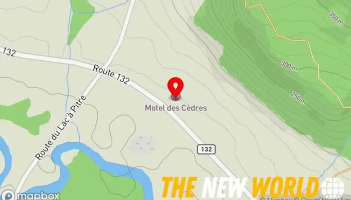 map of Motel des Cèdres Motel, Hotel in Lac-au-Saumon