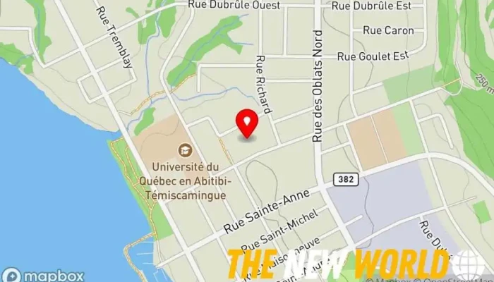 map of MRC Temiscamingue City government office in Ville-Marie