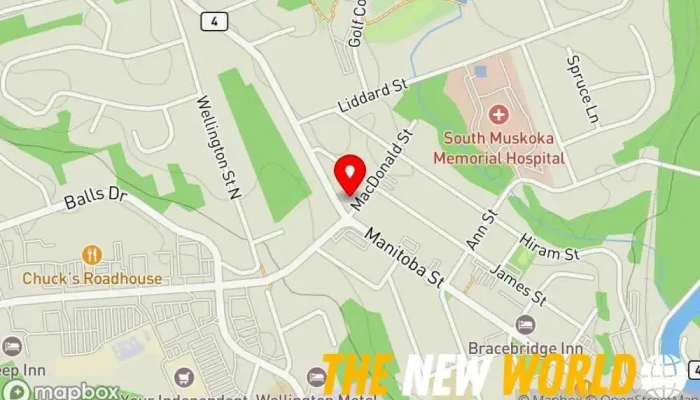 map of Muskoka Audio Video Unlimited Electronics store in Bracebridge