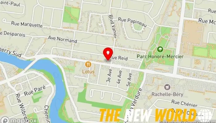 map of N3W Consultants Software company in Châteauguay