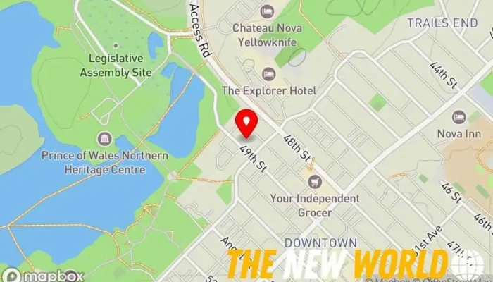 map of NAPEG Association / Organization, Engineering consultant in Yellowknife