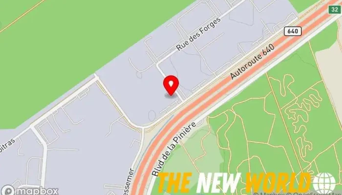 map of Nerd Auto Software company in Terrebonne