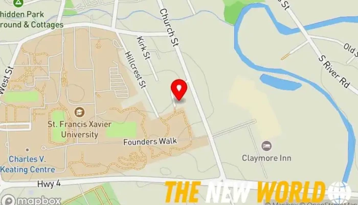 map of New Exposure Marketing agency in Antigonish