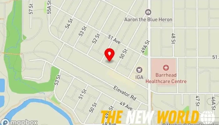 map of NewLeaf Counselling Services, Inc Counselor in Barrhead