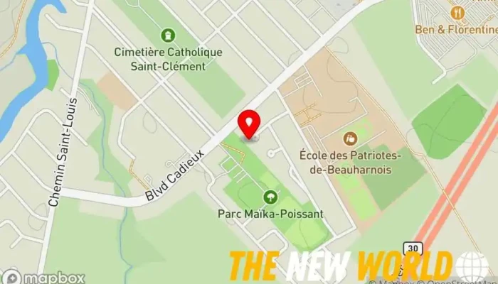 map of Nicole Lemieux-Daigneault CPA Accountant in Beauharnois