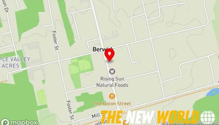 map of North Mountain Fine Coffees Coffee shop in Berwick