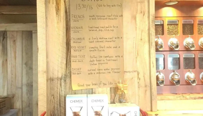 North Mountain Fine Coffees -  Menu - Berwick