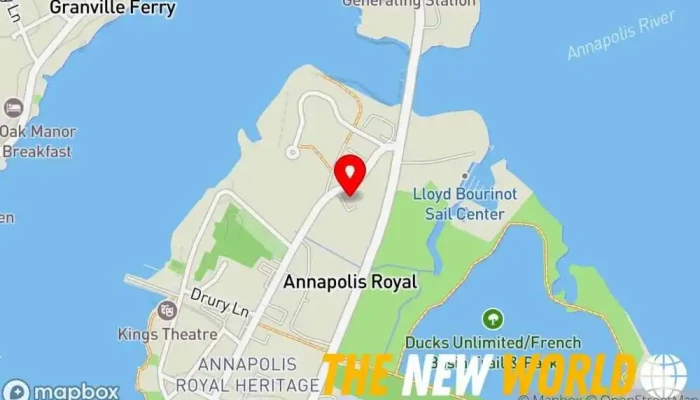 map of Nova Scotia Legal Aid Law firm in Annapolis Royal