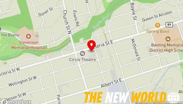 map of Oake Wealth Insurance and Investments Insurance broker, Financial consultant in Alliston