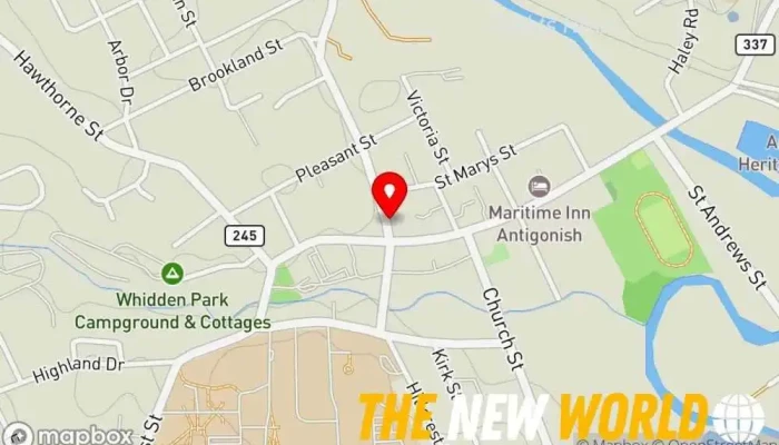 map of Odgie's & MM Taxi Ltd Taxi service in Antigonish