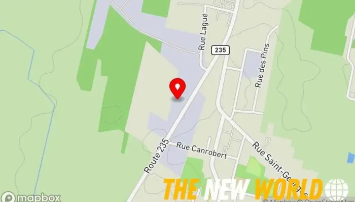 map of Olymel Warehouse in Ange-Gardien
