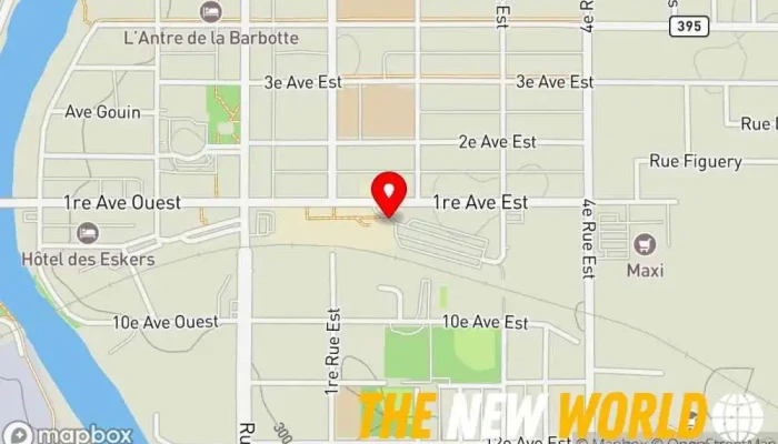 map of Papeterie Commerciale Paper store, Book store, Office supply store, School supply store in Amos