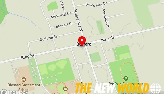 map of Parking Parking lot in Burford