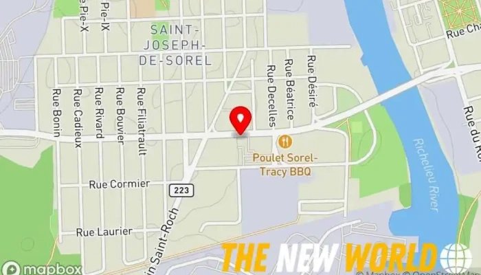 map of Patrick Lesieur, notaire et conseiller juridique Notary public in Sorel-Tracy