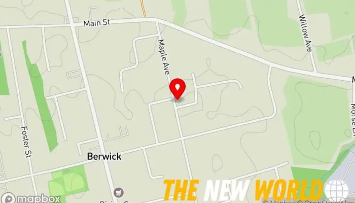 map of Paul DesLauriers Billiards Plus Repair service in Berwick