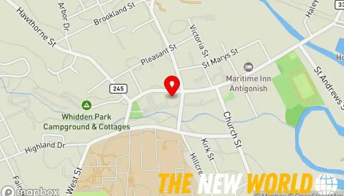 map of People’s Archive of Rural Nova Scotia Entertainer in Antigonish