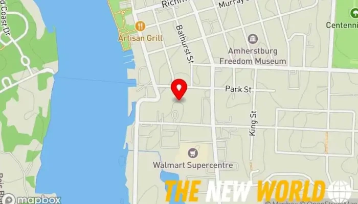 map of Pickering Tower Apartments Apartment building, Apartment complex, Apartment rental agency in Amherstburg