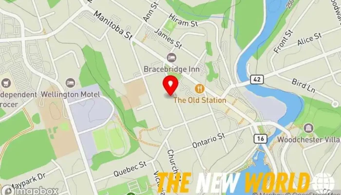 map of Pinestone Engineering Ltd Engineering consultant in Bracebridge