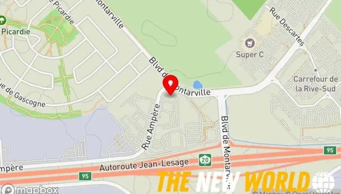 map of Polyforce Engineering consultant in Boucherville